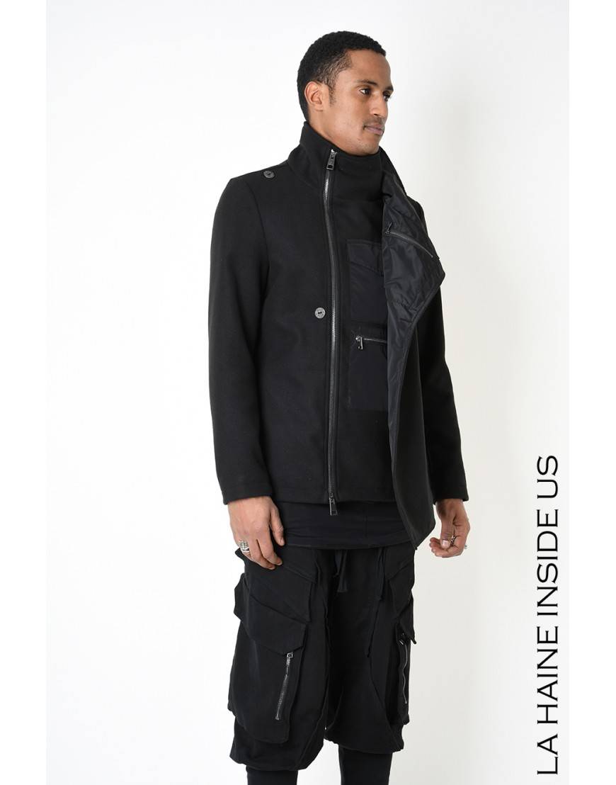 La Haine Inside Us 3B LM185 CAPPOTTO Nero