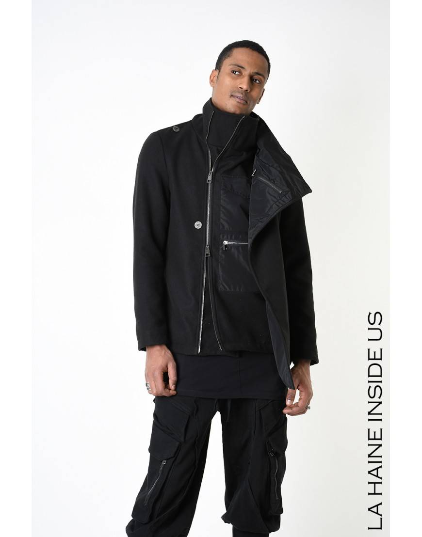 La Haine Inside Us 3B LM185 CAPPOTTO Nero