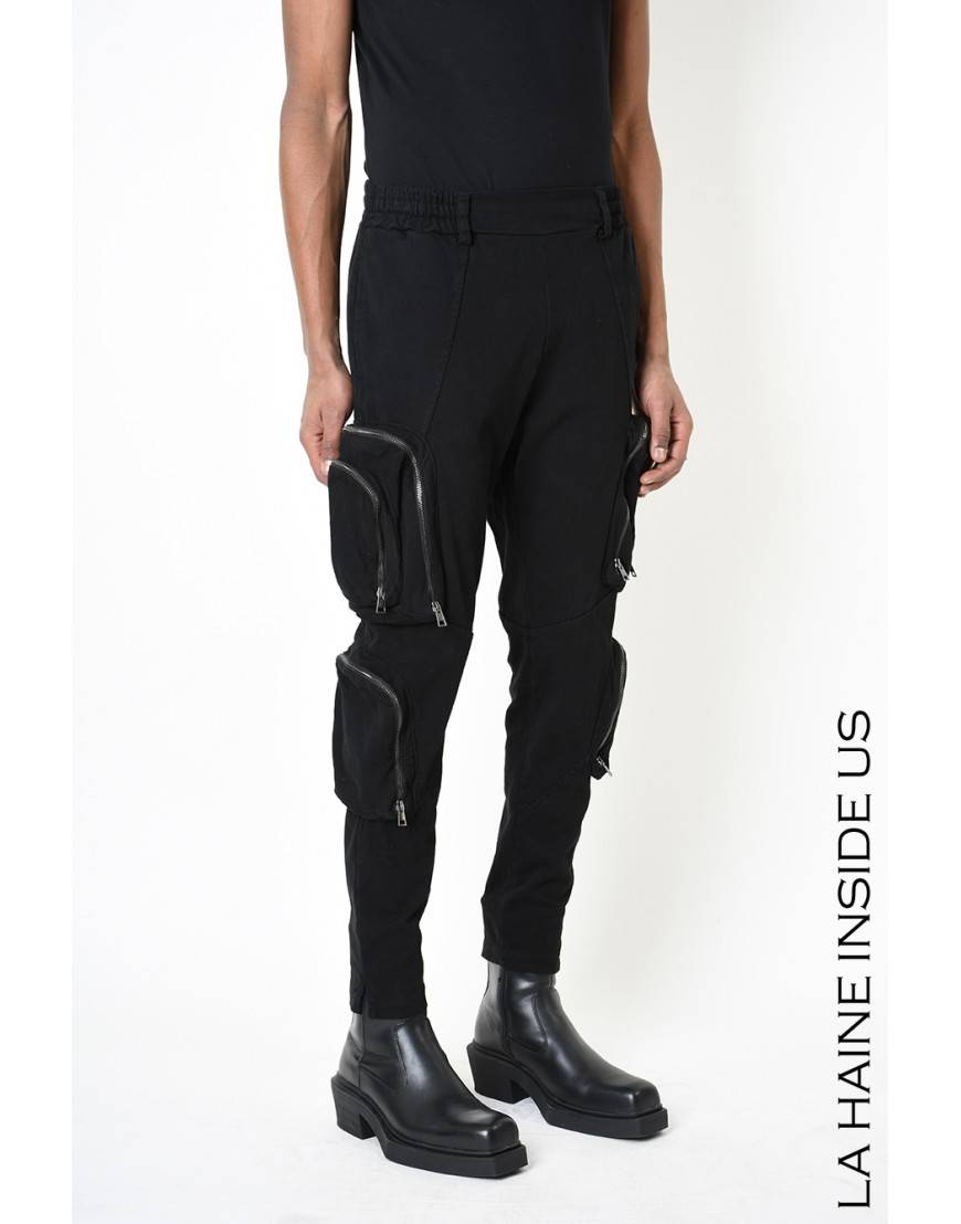 La Haine Inside Us 3B LM190 PANTALONE Nero