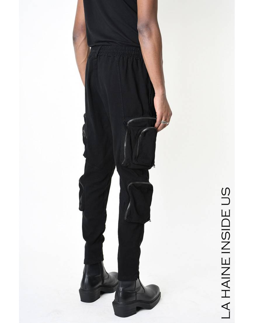 La Haine Inside Us 3B LM190 PANTALONE Nero