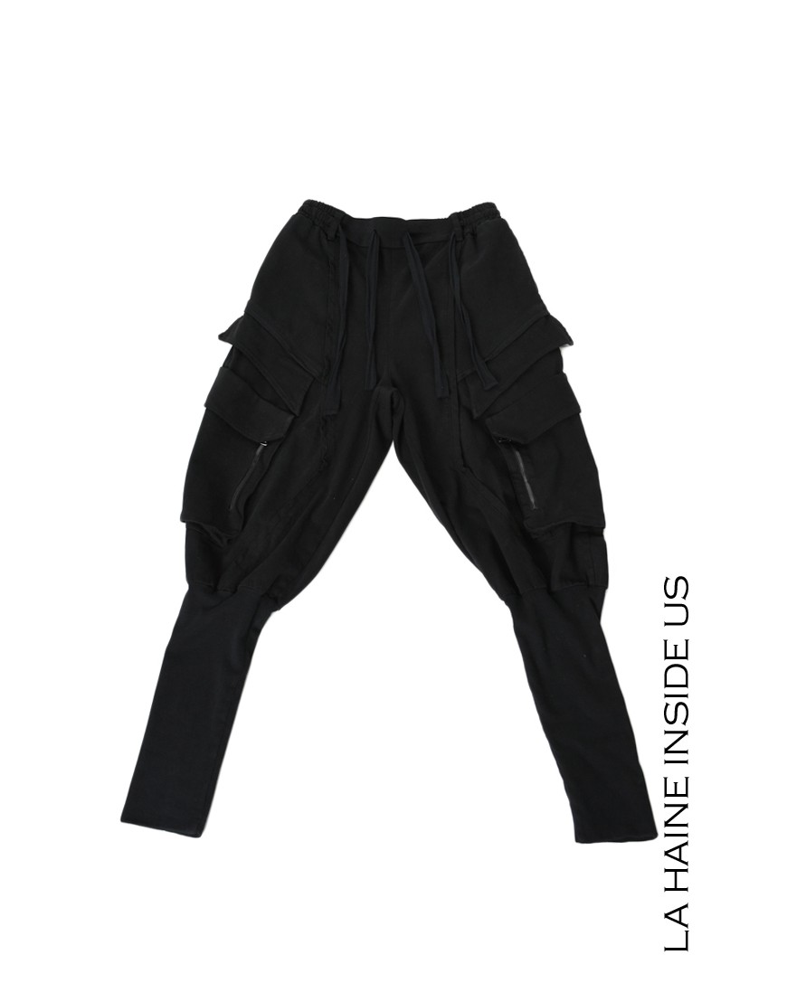 La Haine Inside Us 3B LM191 PANTALONE Nero