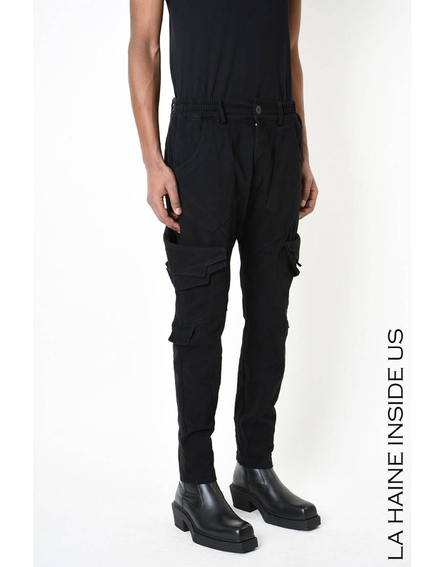 La Haine Inside Us 3B LM192 PANTALONE Nero