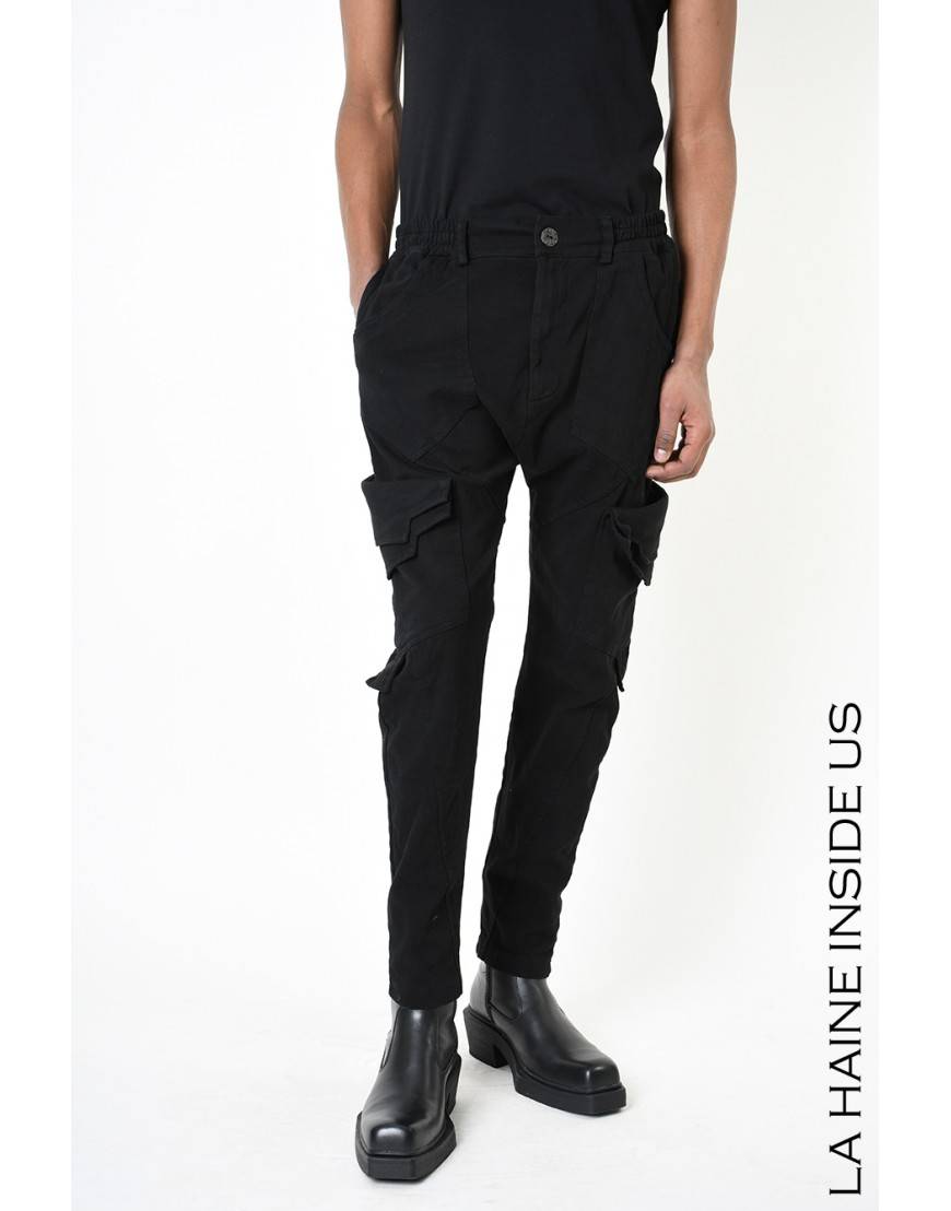 La Haine Inside Us 3B LM192 PANTALONE Nero