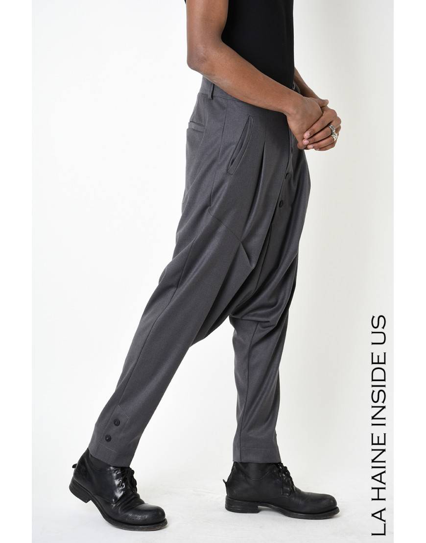 La Haine Inside Us 3B LM195 PANTALONE Grigio