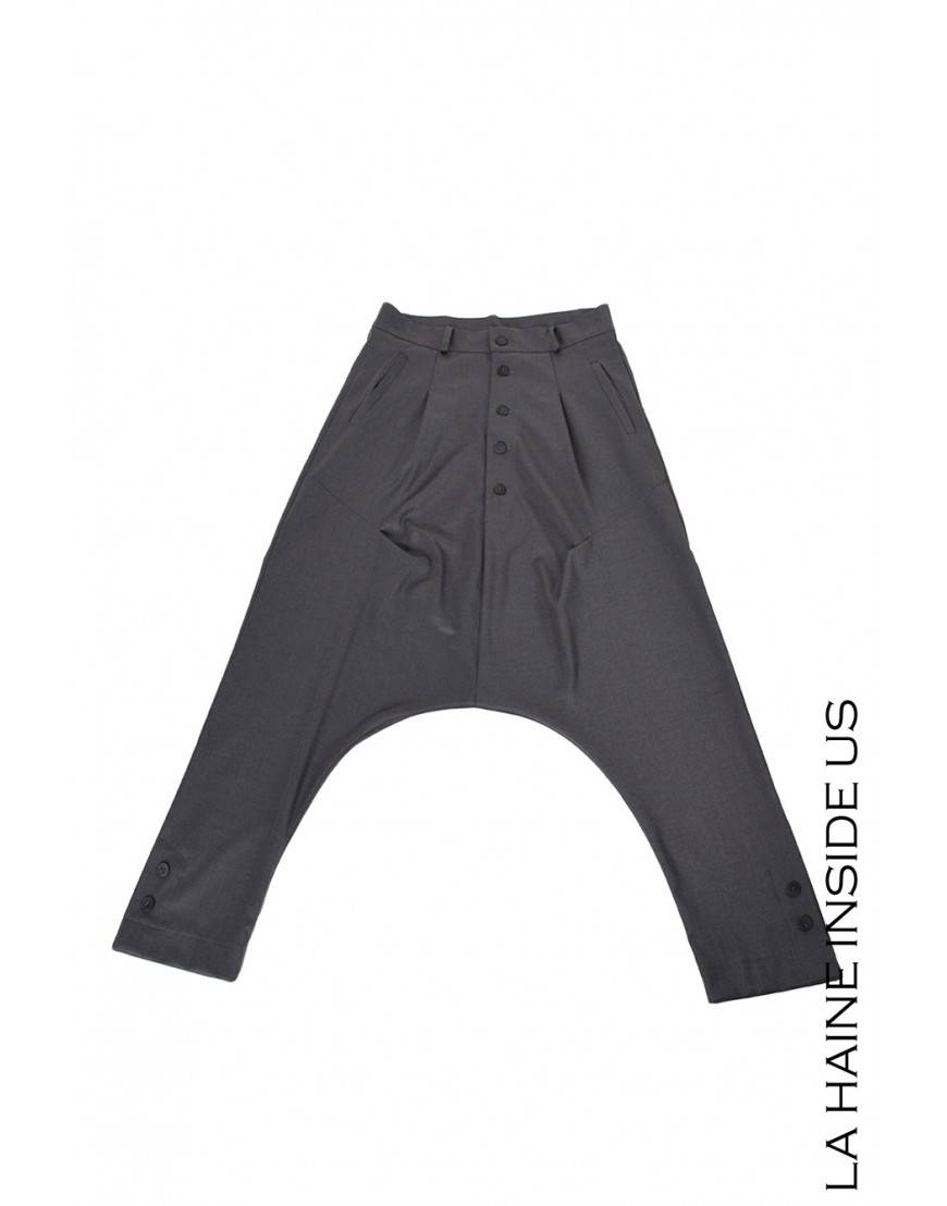 La Haine Inside Us 3B LM195 PANTALONE Grigio