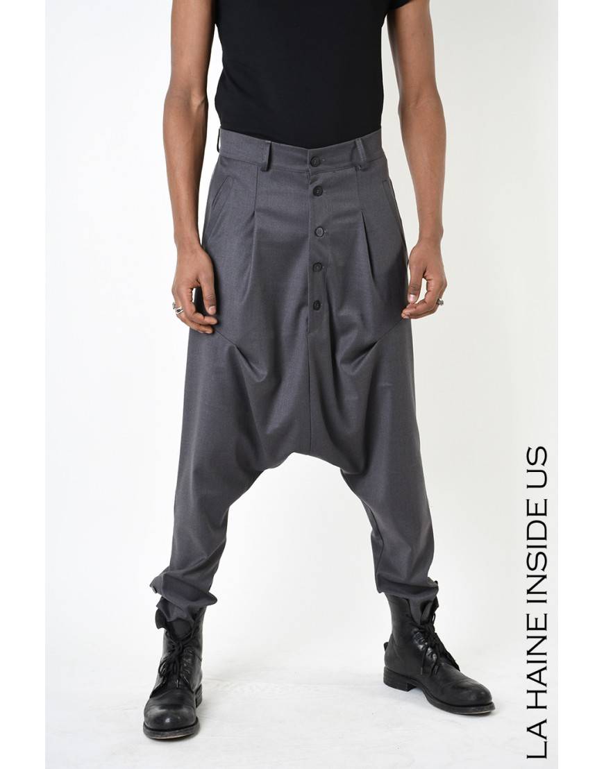La Haine Inside Us 3B LM195 PANTALONE Grigio