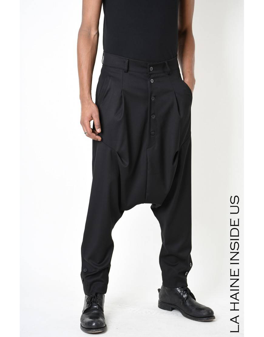 La haine inside us 3B LM195 PANTALONE Nero
