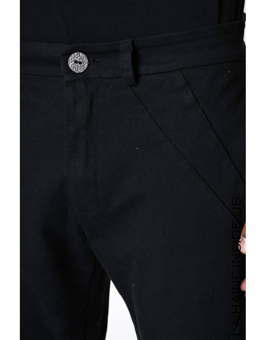 La Haine Inside Us 3B LM228 PANTALONE Nero