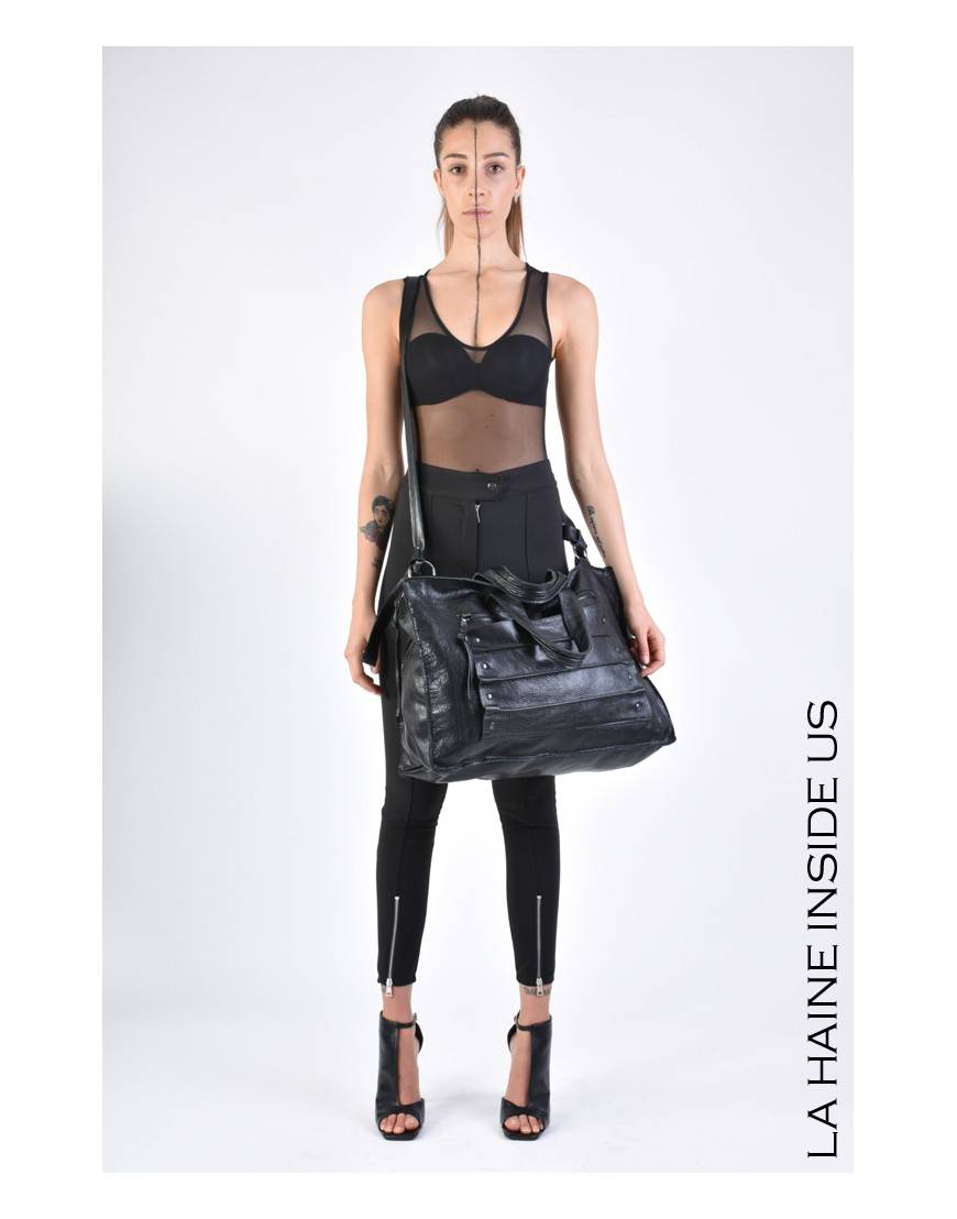 La Haine Inside Us 3I LM168 BORSA UNISEX D Nero