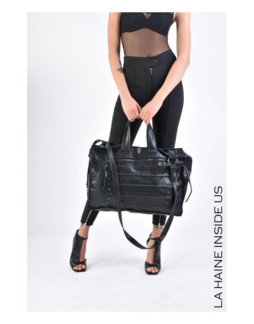 La Haine Inside Us 3I LM168 BORSA UNISEX D Nero