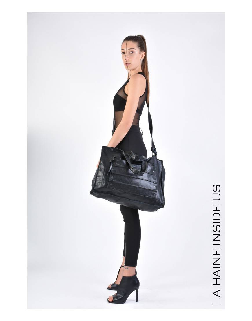 La haine inside us 3I LM168 BORSA UNISEX D Nero