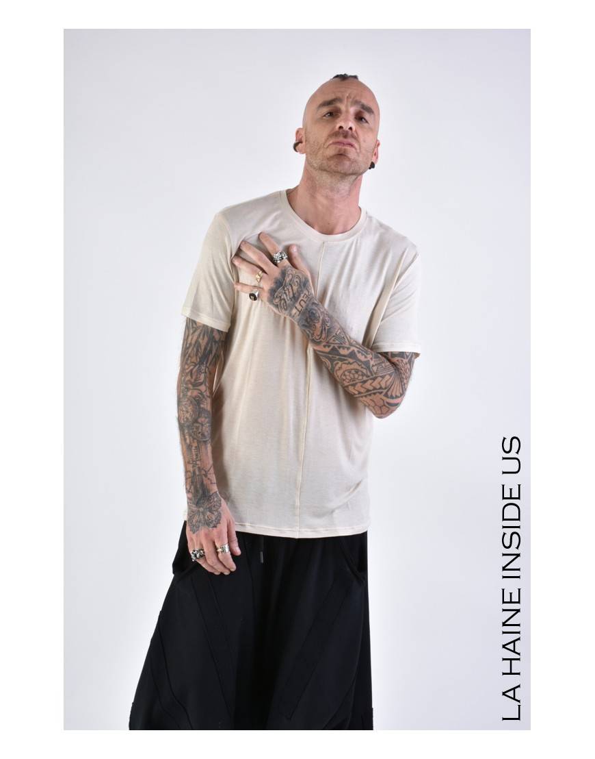 La Haine Inside Us 3J LM167 T-SHIRT Beige