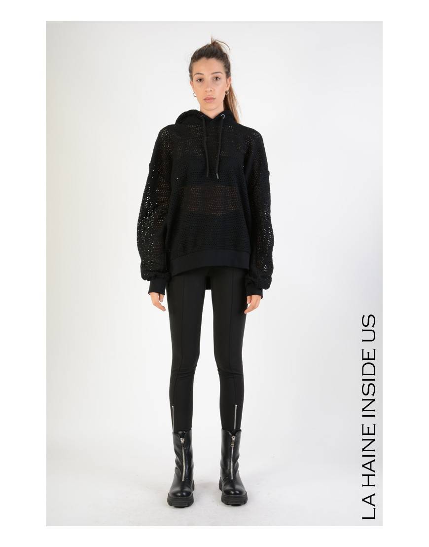 La Haine Inside Us 3M LM102 FELPA UNISEX D Nero