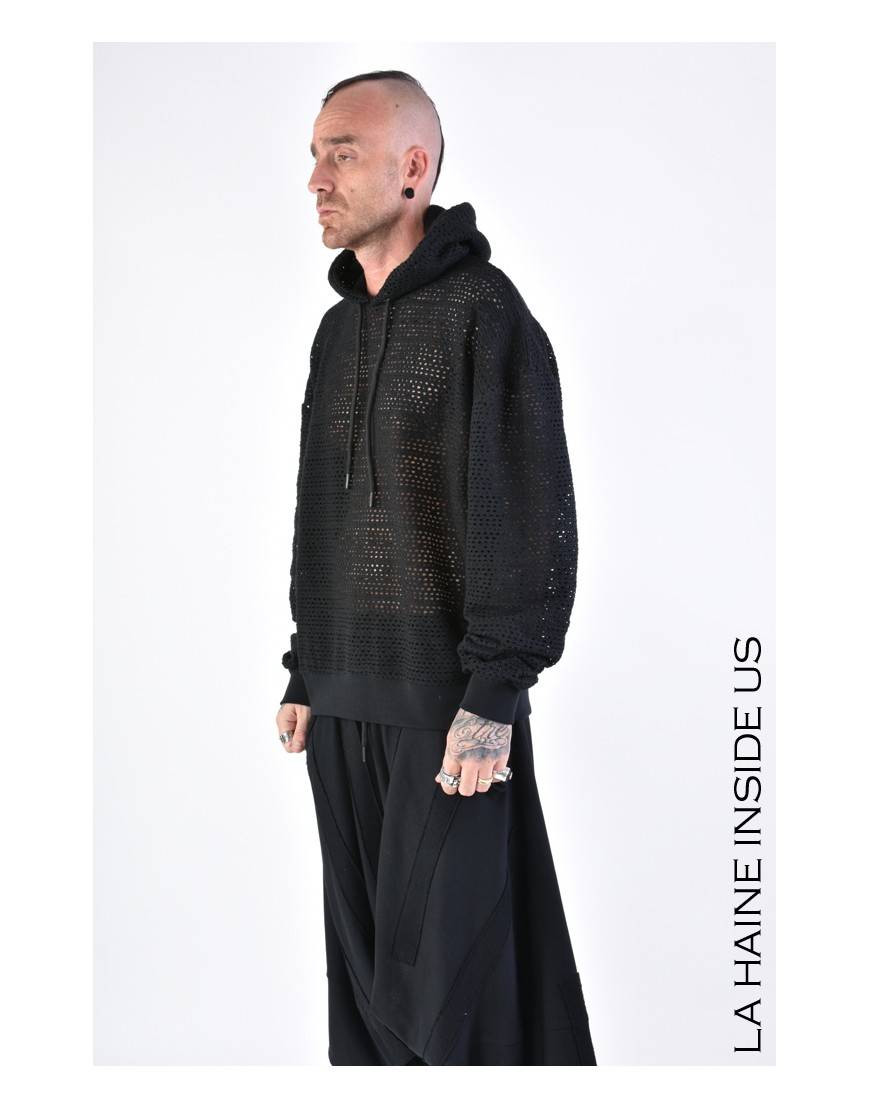 La Haine Inside Us 3M LM102 FELPA UNISEX U Nero