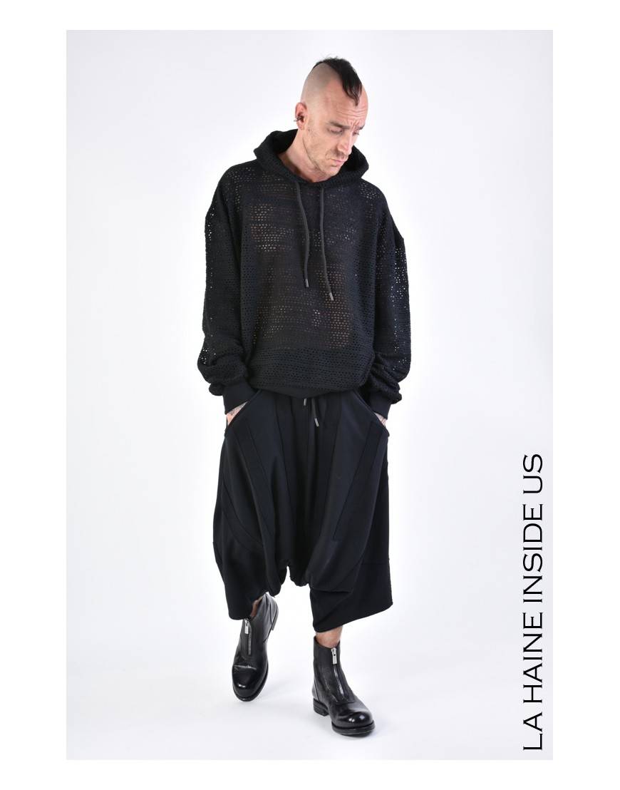 La Haine Inside Us 3M LM102 FELPA UNISEX U Nero