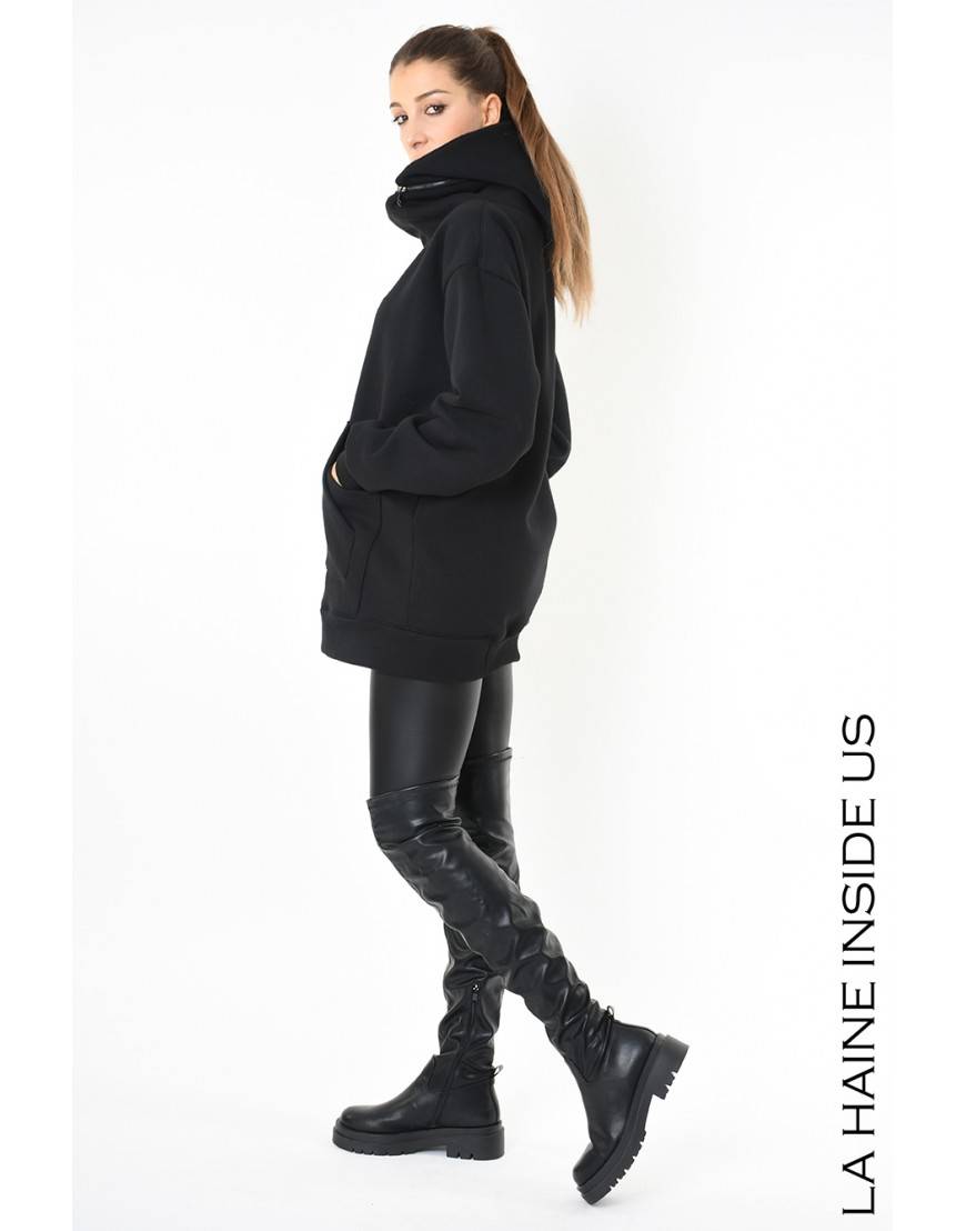 La Haine Inside Us 3M LM201 FELPA UNISEX D Nero