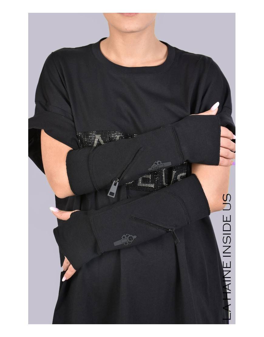 La Haine Inside Us 3M MANDUE MANICOTTO UNISEX Nero