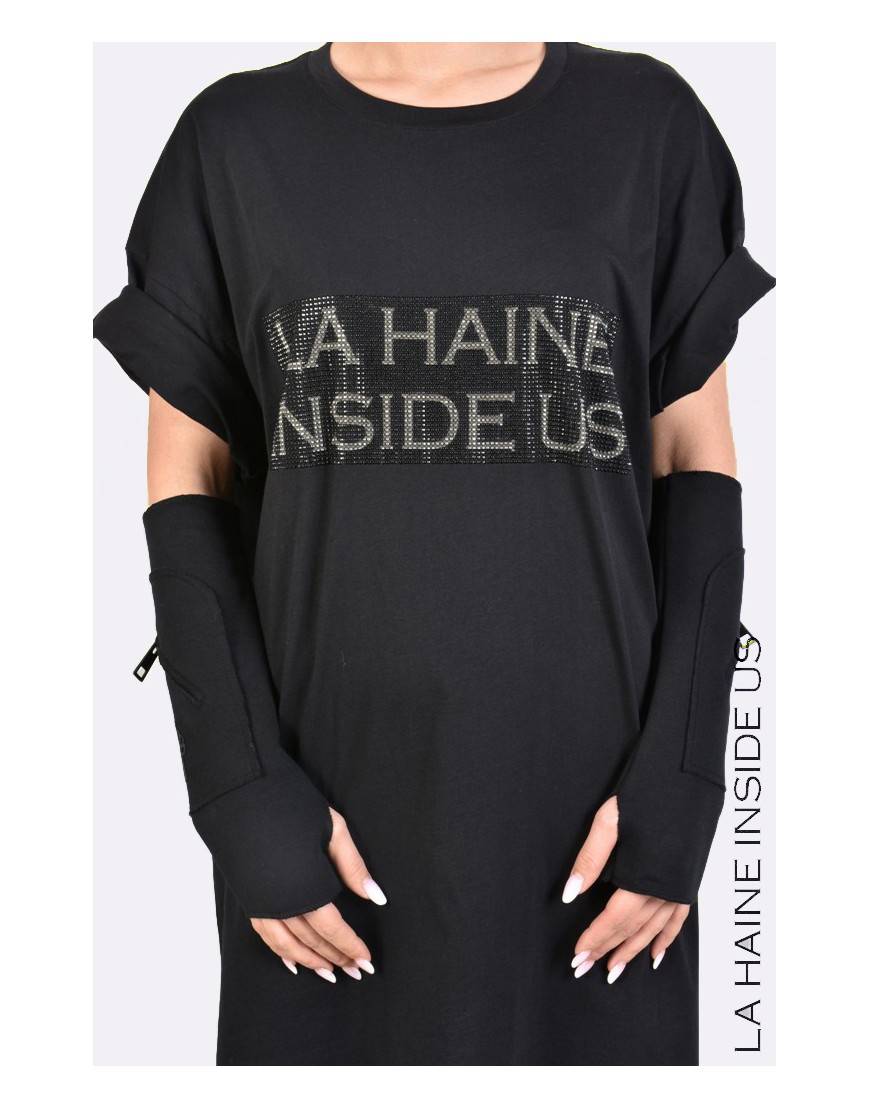 La haine inside us 3M MANDUE MANICOTTO UNISEX Nero
