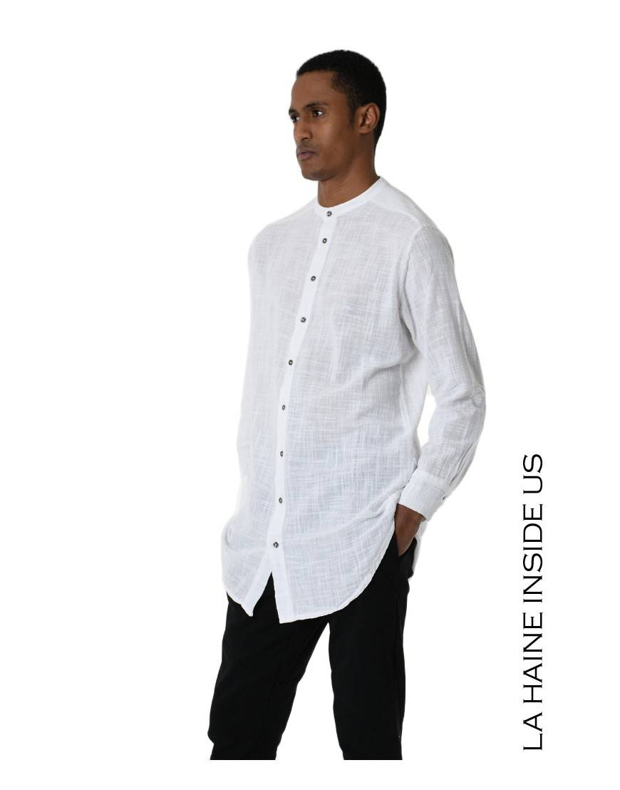 La Haine Inside Us 3V LM113 CAMICIA Bianco