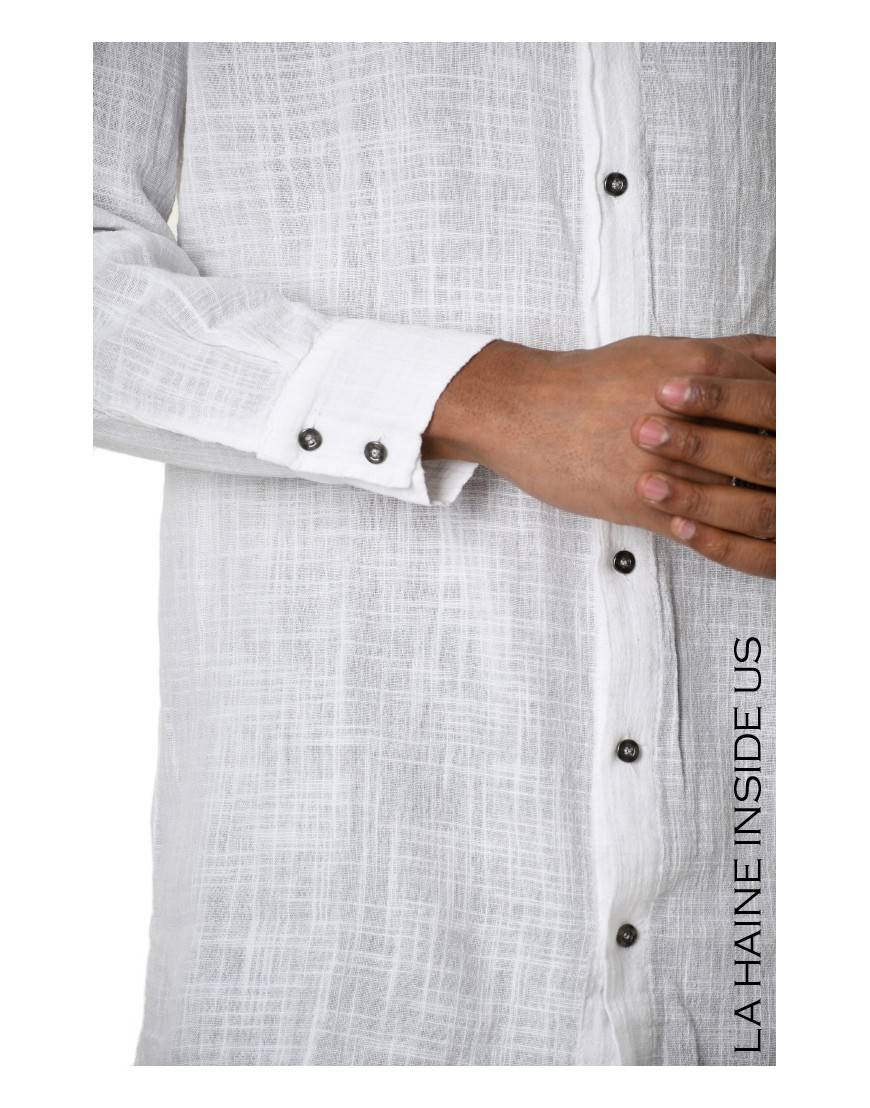 La Haine Inside Us 3V LM113 CAMICIA Bianco