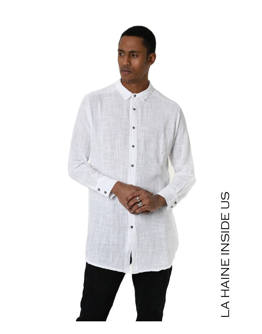 La Haine Inside Us 3V LM114 CAMICIA Bianco