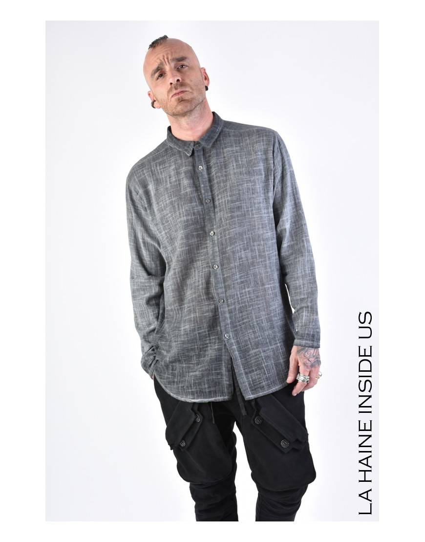 La haine inside us 3V LM115 CAMICIA Grigio
