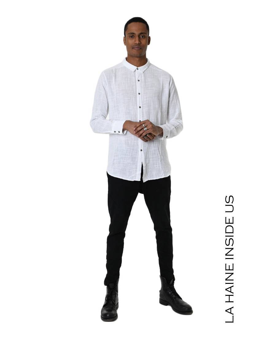 La Haine Inside Us 3V LM116 CAMICIA Bianco