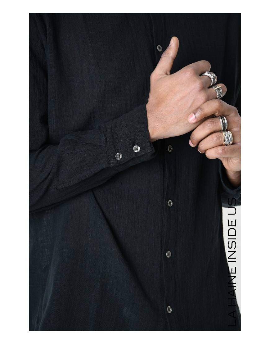 La Haine Inside Us 3V LM118 CAMICIA Nero