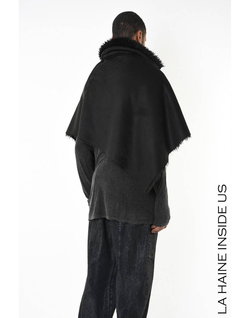 La Haine Inside Us 4- LW862 PONCHO UNISEX U Nero
