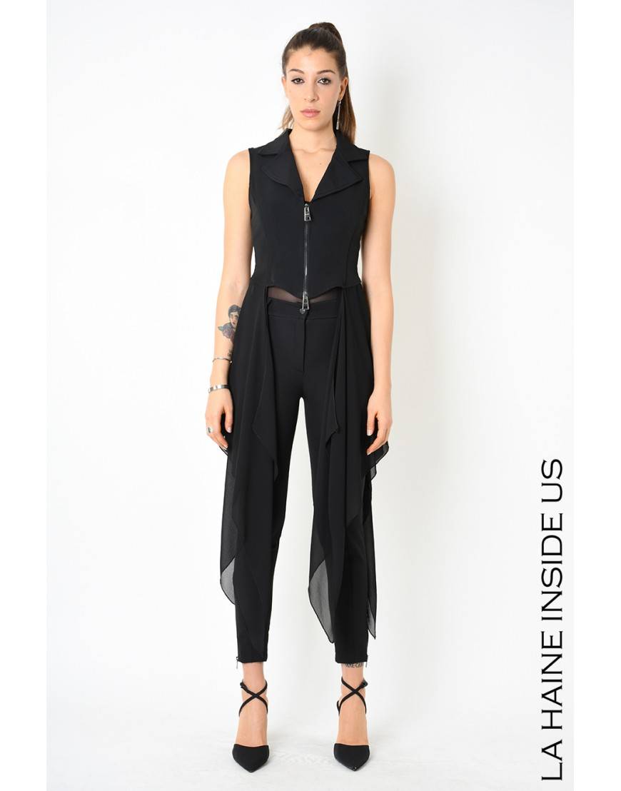 La Haine Inside Us 4B LW532 GILET Nero