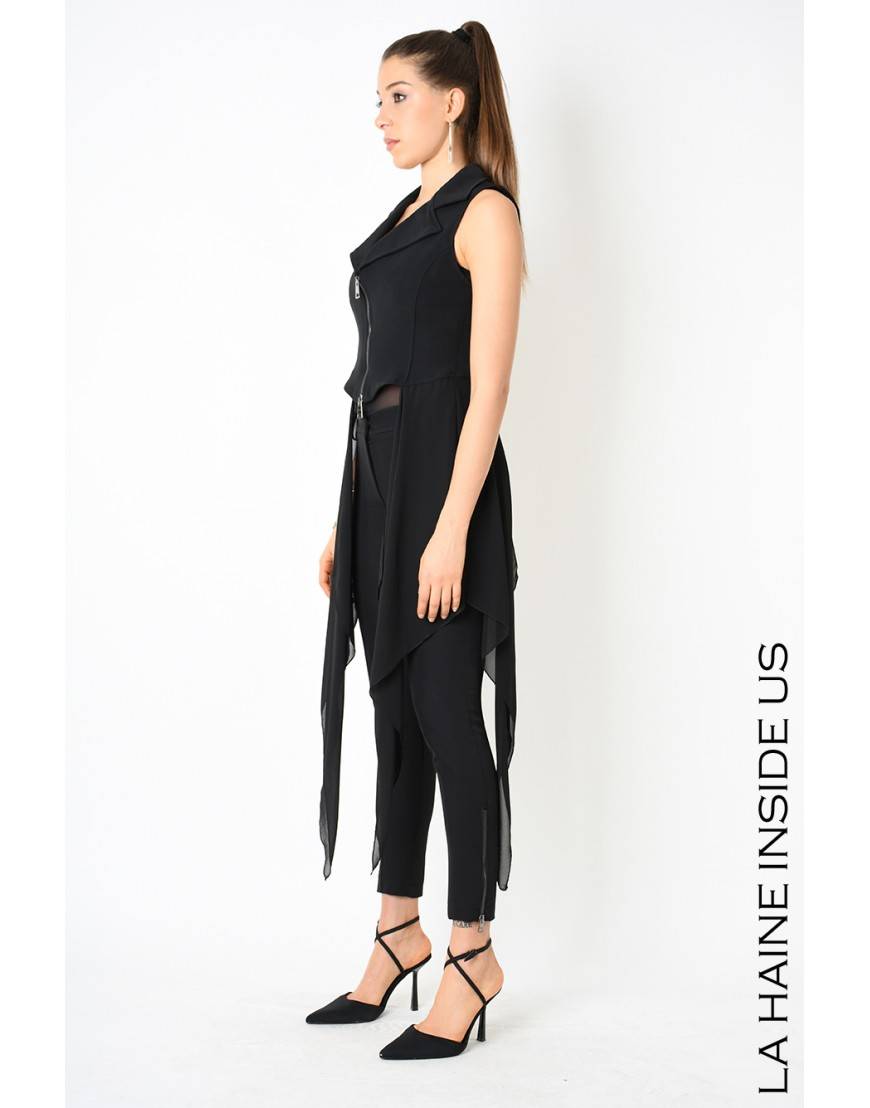 La Haine Inside Us 4B LW532 GILET Nero