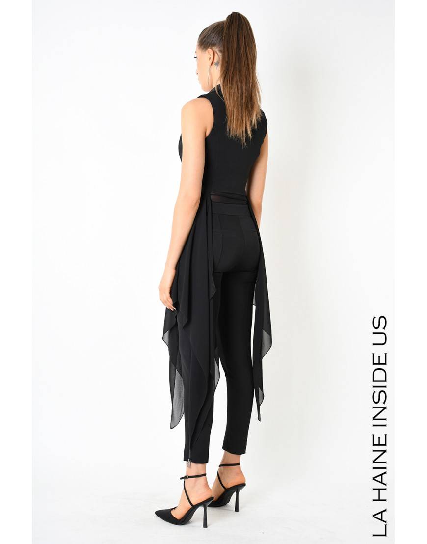 La Haine Inside Us 4B LW532 GILET Nero