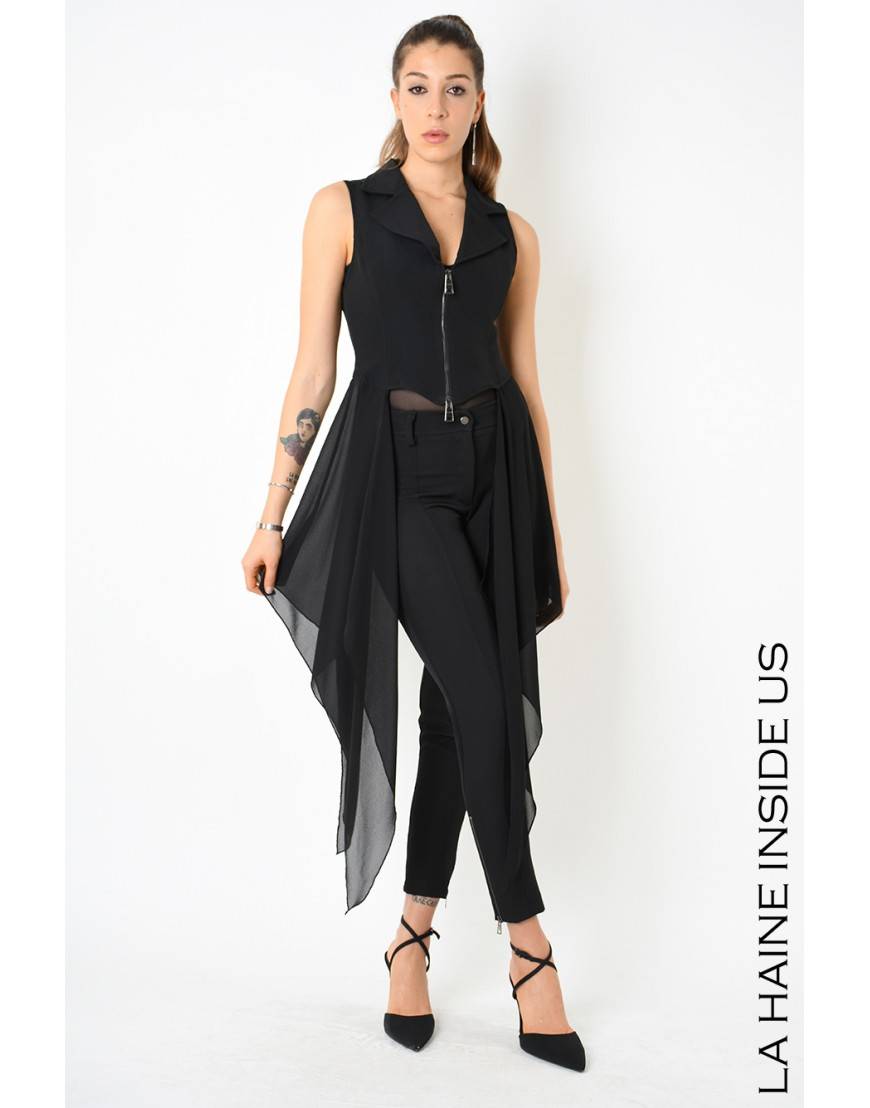 La haine inside us 4B LW532 GILET Nero