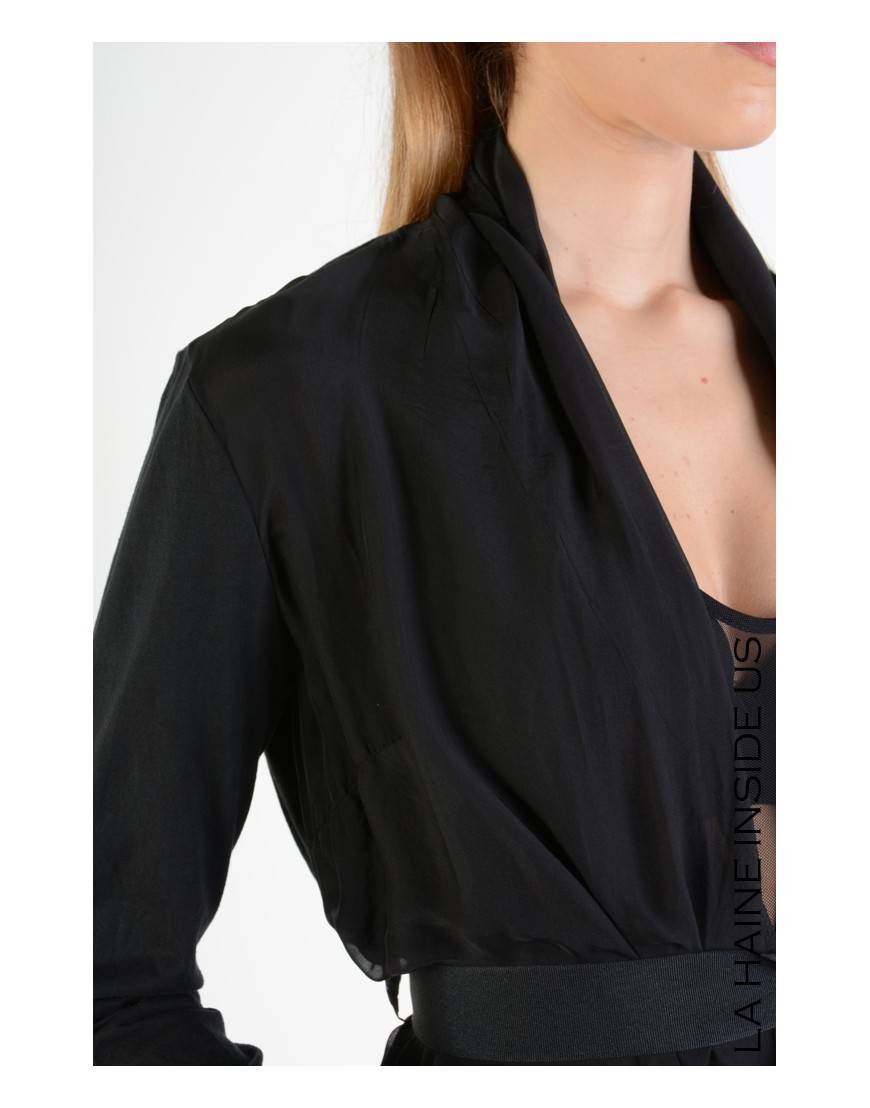 La Haine Inside Us 4B LW581 CARDIGAN Nero