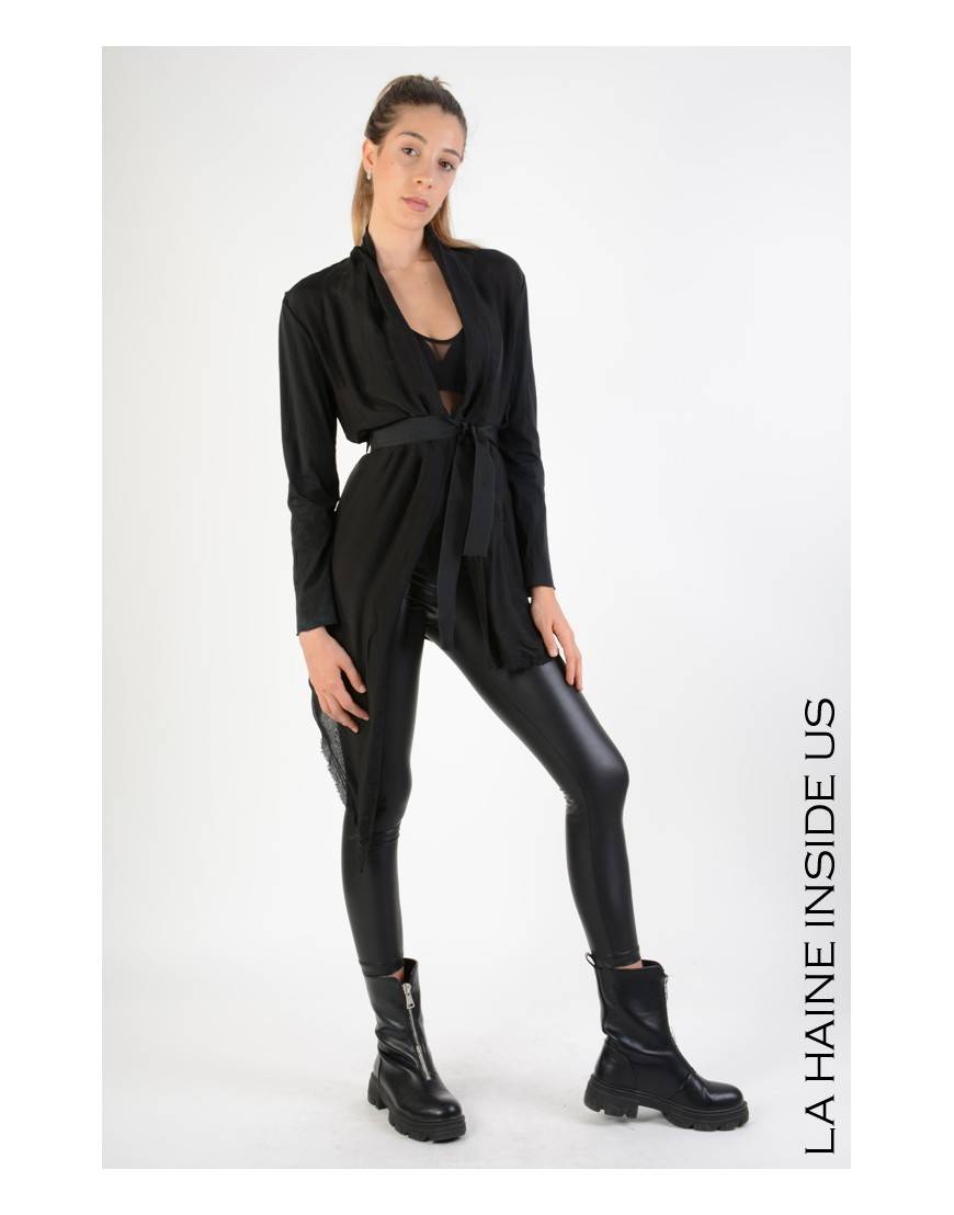 La haine inside us 4B LW581 CARDIGAN Nero