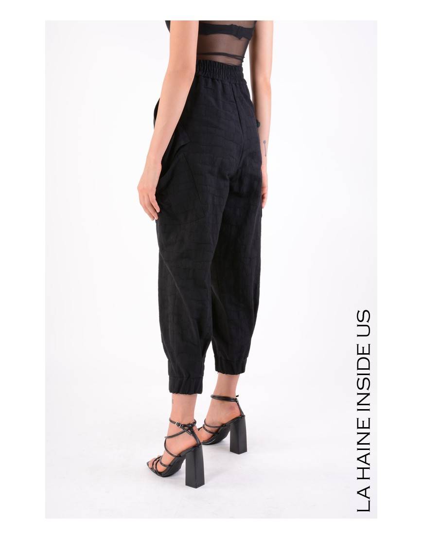 La Haine Inside Us 4B LW646 PANTALONE Nero