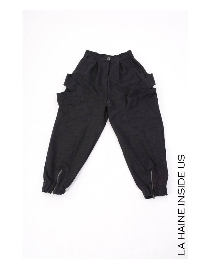 La Haine Inside Us 4B LW646 PANTALONE Nero