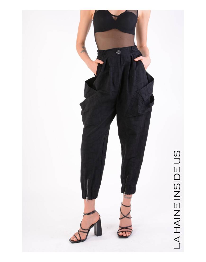 La haine inside us 4B LW646 PANTALONE Nero