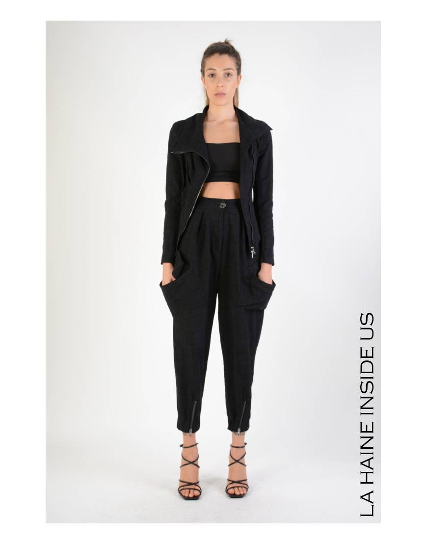 La Haine Inside Us 4B LW656 GIACCA Nero