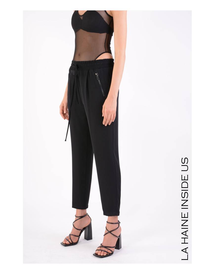 La Haine Inside Us 4B LW667 PANTALONE Nero