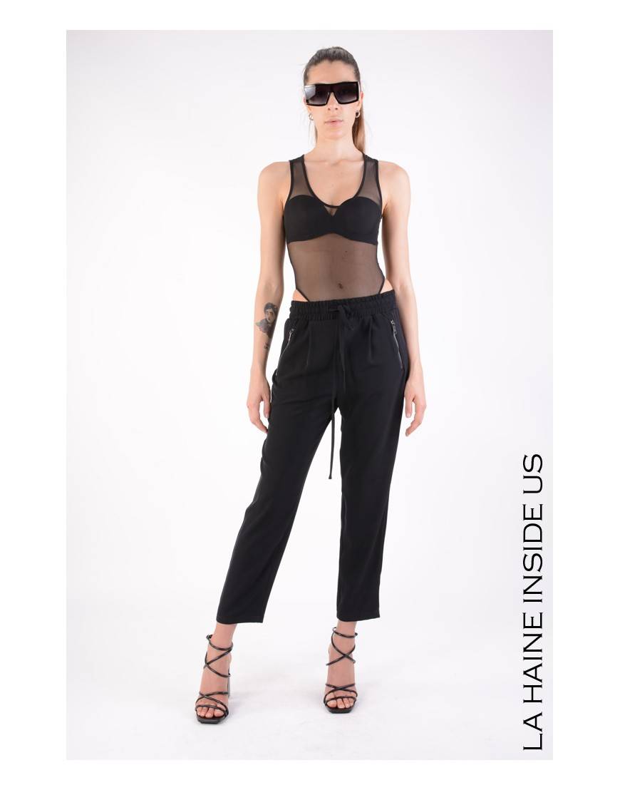 La haine inside us 4B LW667 PANTALONE Nero