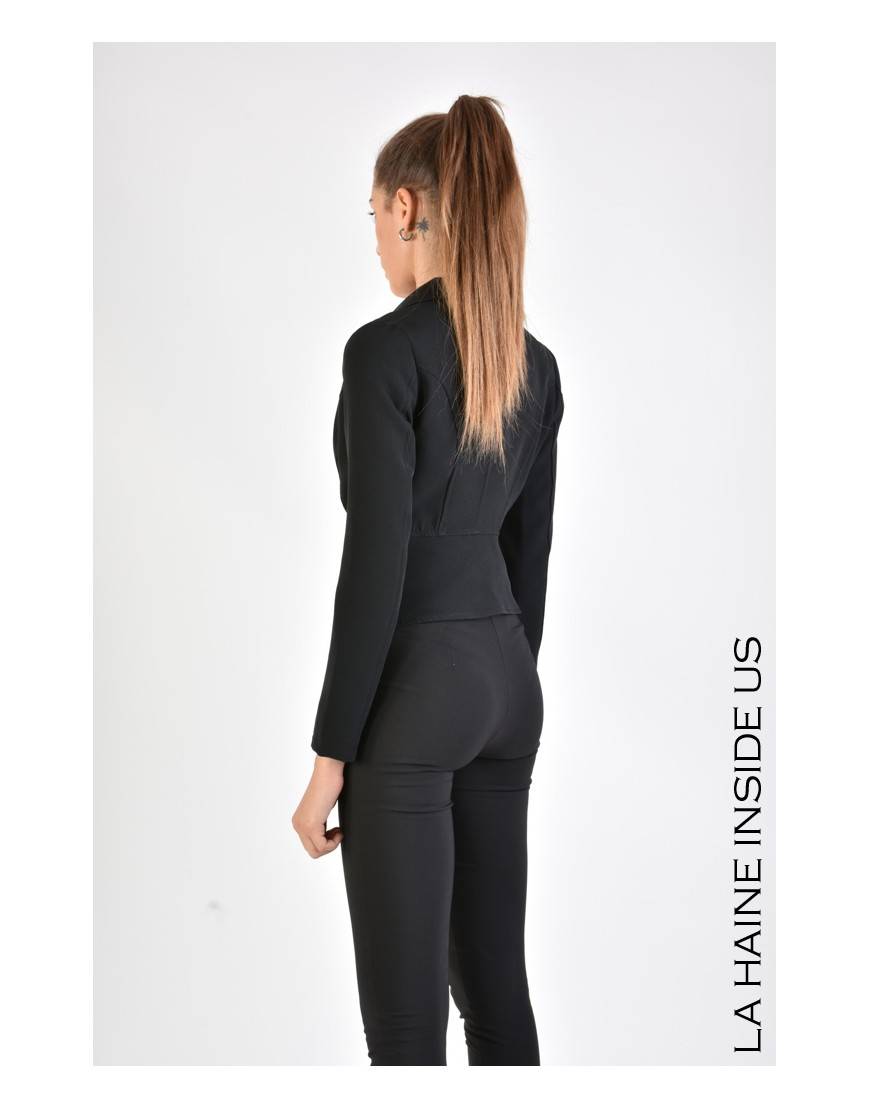 La Haine Inside Us 4B LW669 GIACCA Nero
