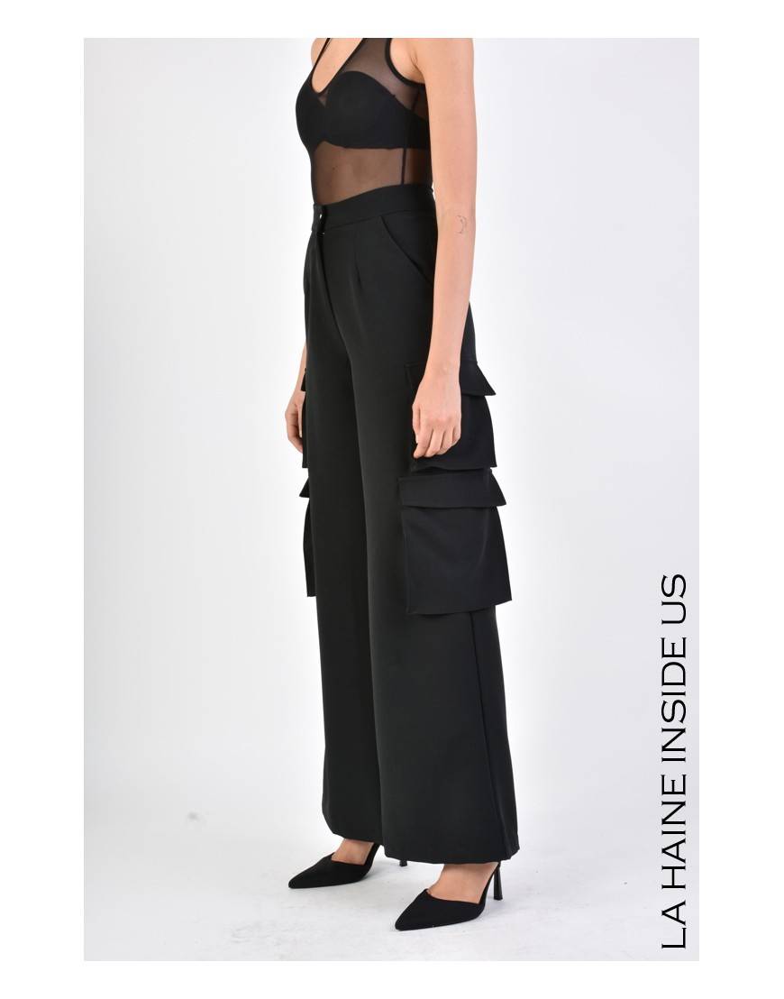 La Haine Inside Us 4B LW671 PANTALONE Nero