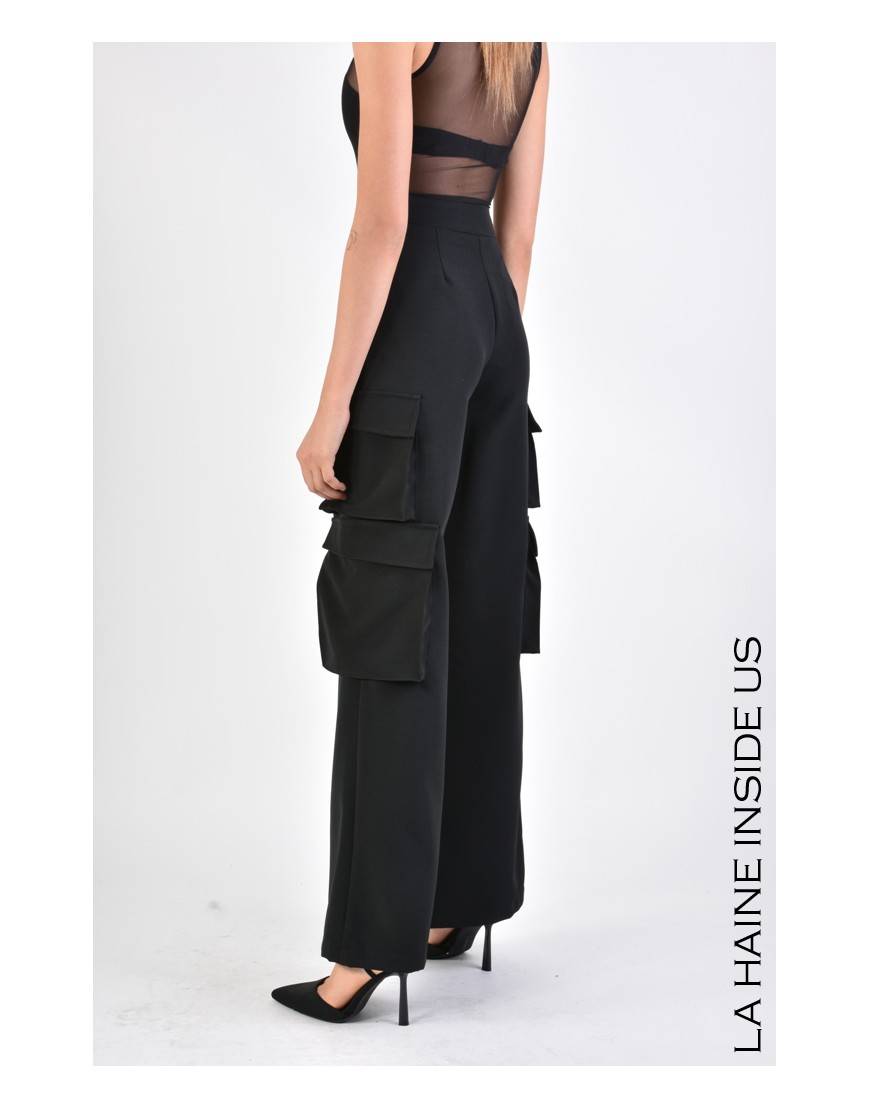 La Haine Inside Us 4B LW671 PANTALONE Nero