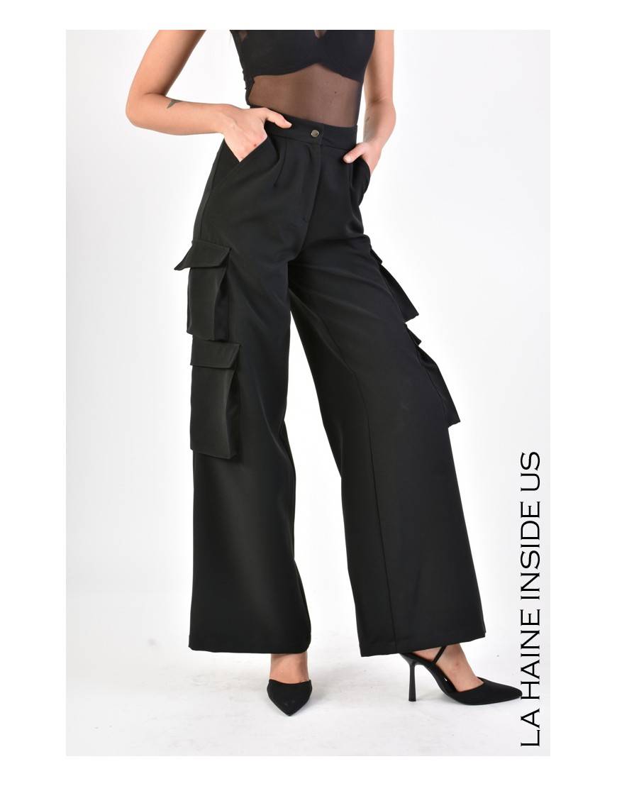 La haine inside us 4B LW671 PANTALONE Nero