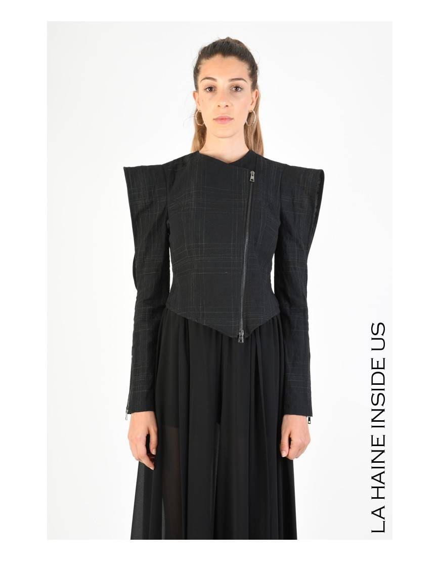 La Haine Inside Us 4B LW684 GIACCA Nero