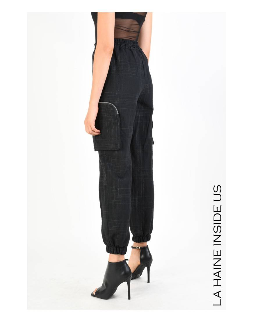 La Haine Inside Us 4B LW685 PANTALONE Nero