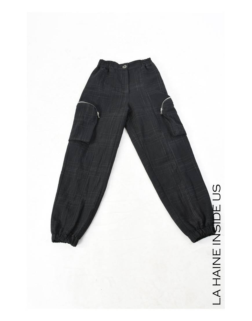 La Haine Inside Us 4B LW685 PANTALONE Nero