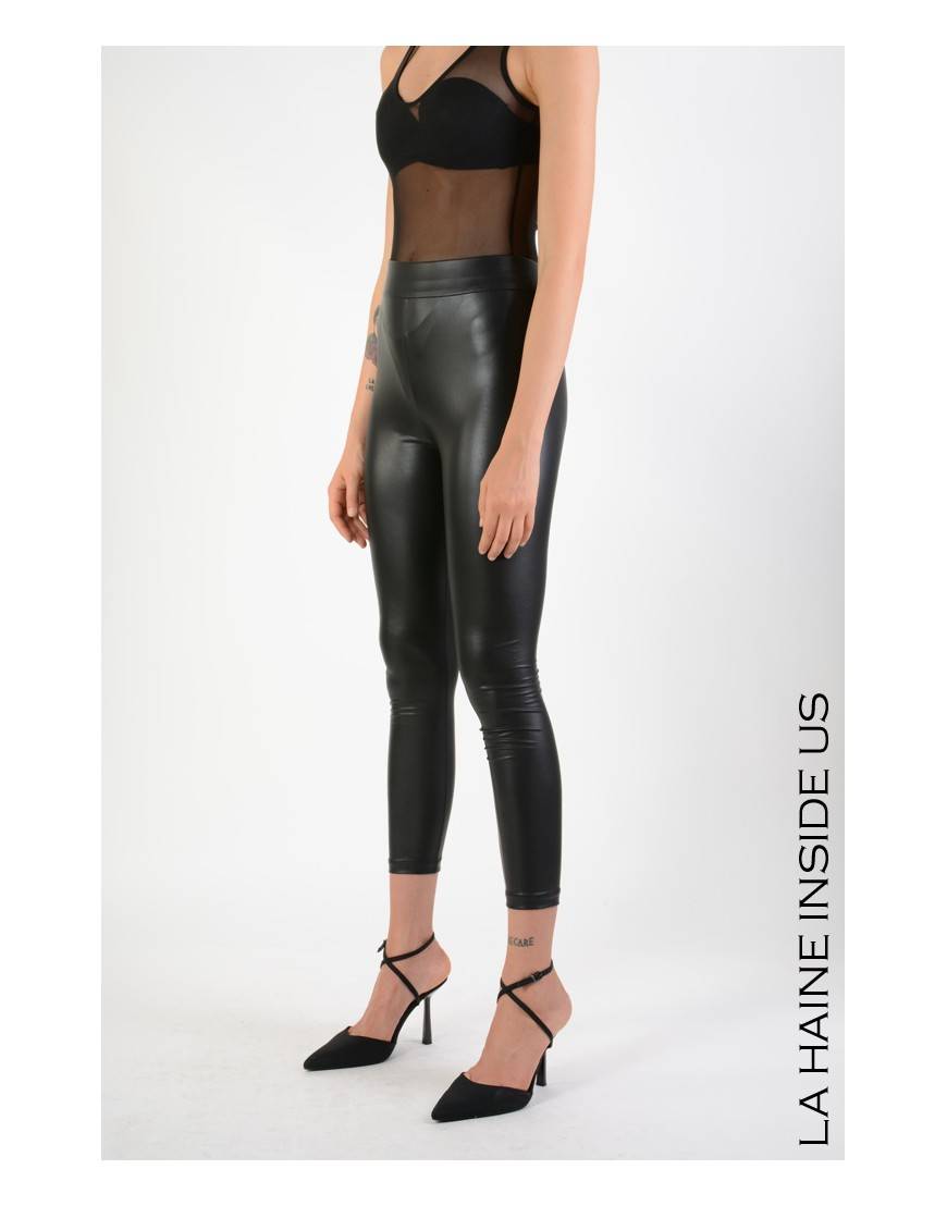 La Haine Inside Us 4B LW692 LEGGINGS Nero
