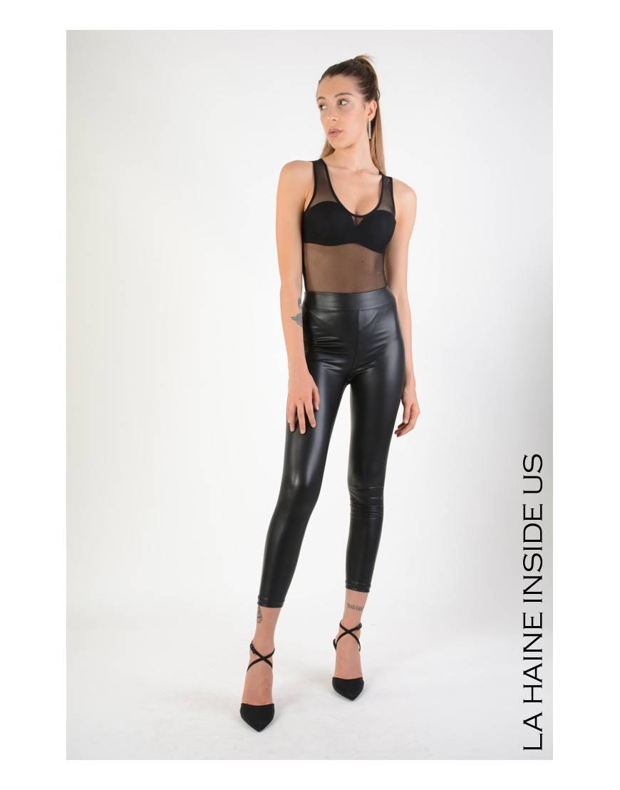 La Haine Inside Us 4B LW692 LEGGINGS Nero